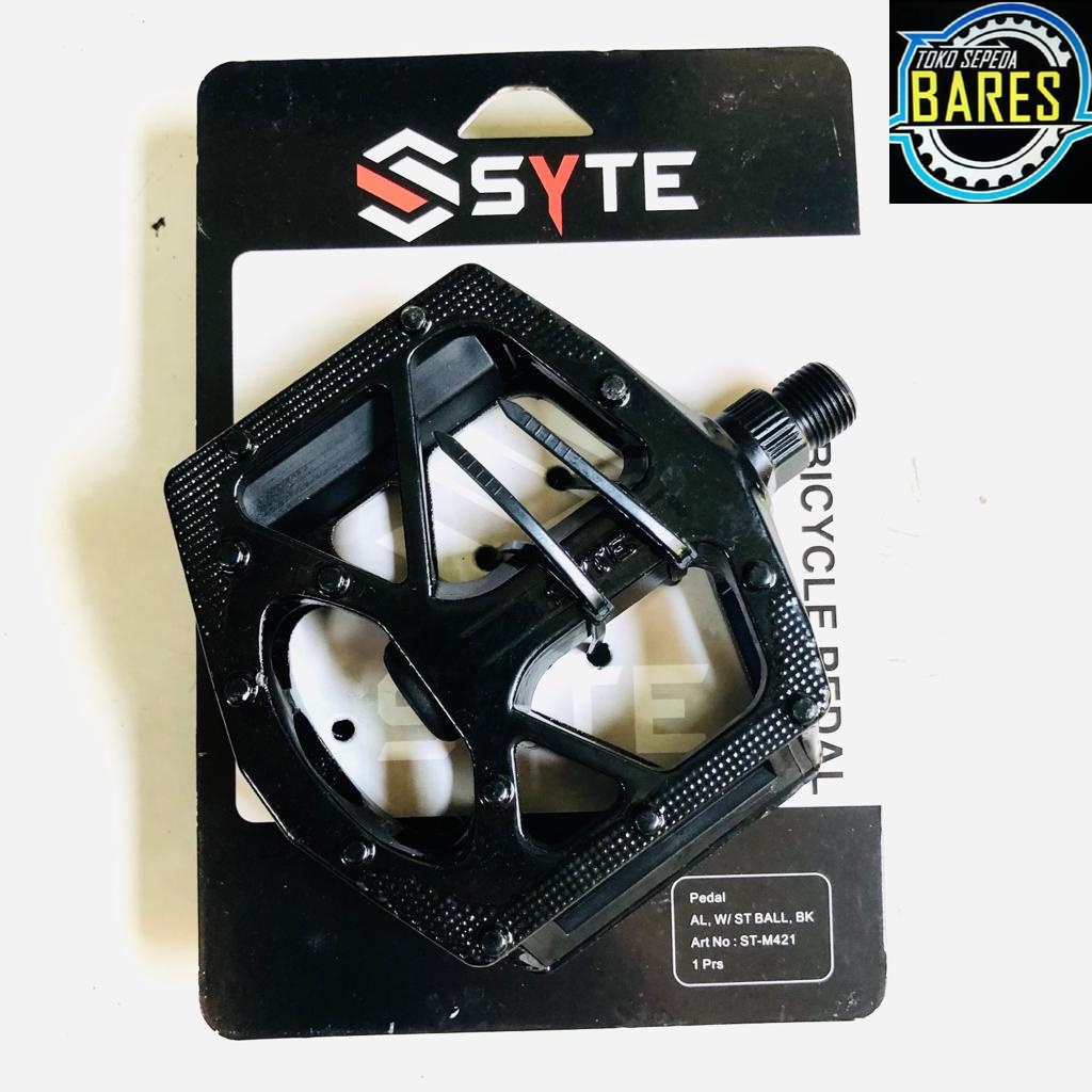 Pedal Sepeda MTB/ Balap / Roadbike / Fixie Syte ST-M421 BK Alloy As Besar