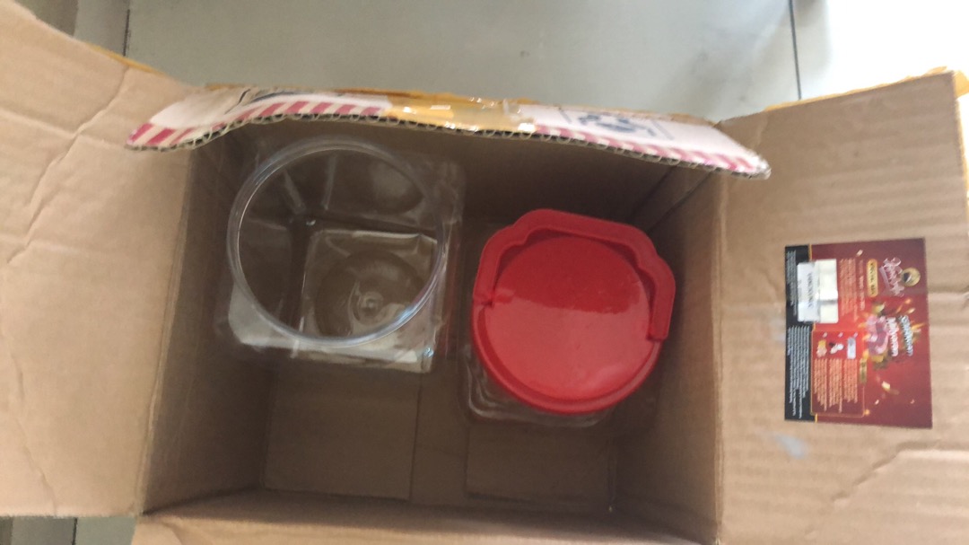 Toples Plastik Kotak Buat Ikan Cupang,permen 2.2 Liter