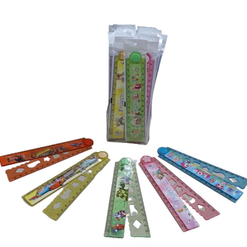 

Penggaris lipat anak 30 cm/Ppenggaris berkarakter