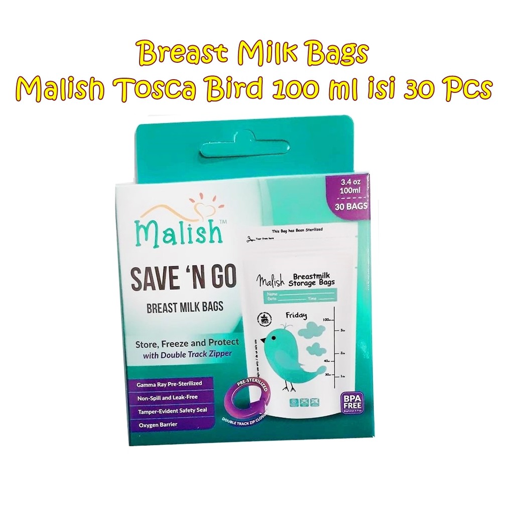 PMS34 MALISH KANTONG ASI SAVE N GO BREAST MILK 100 ML