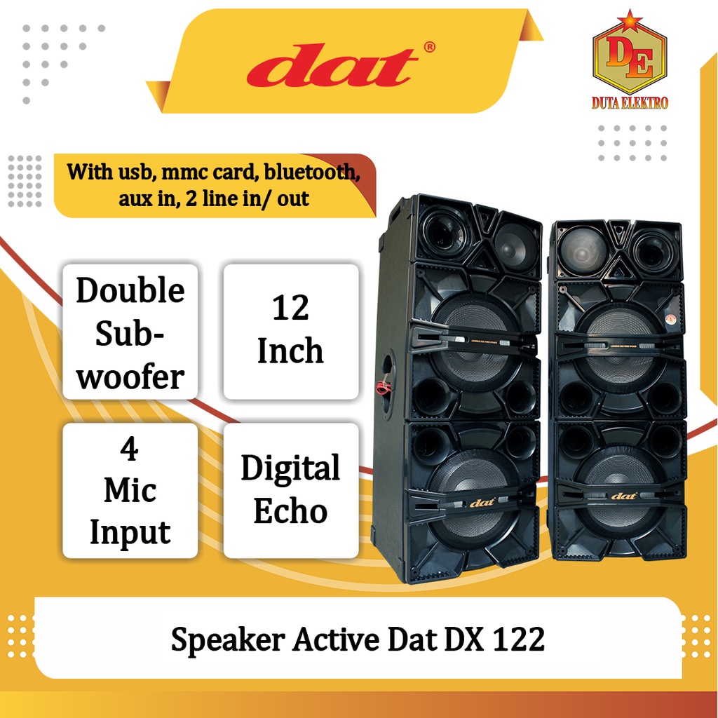 Speaker Active Dat DX 122 Double Subwoofer 12inch