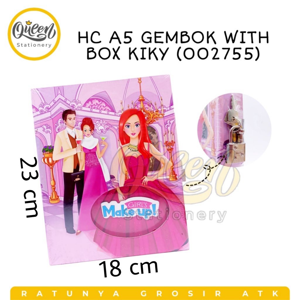 

HARD COVER A5 GEMBOK WITH BOX KIKY / NOTEBOOK/ BUKU DIARY/ DIARY BOOK (002755)