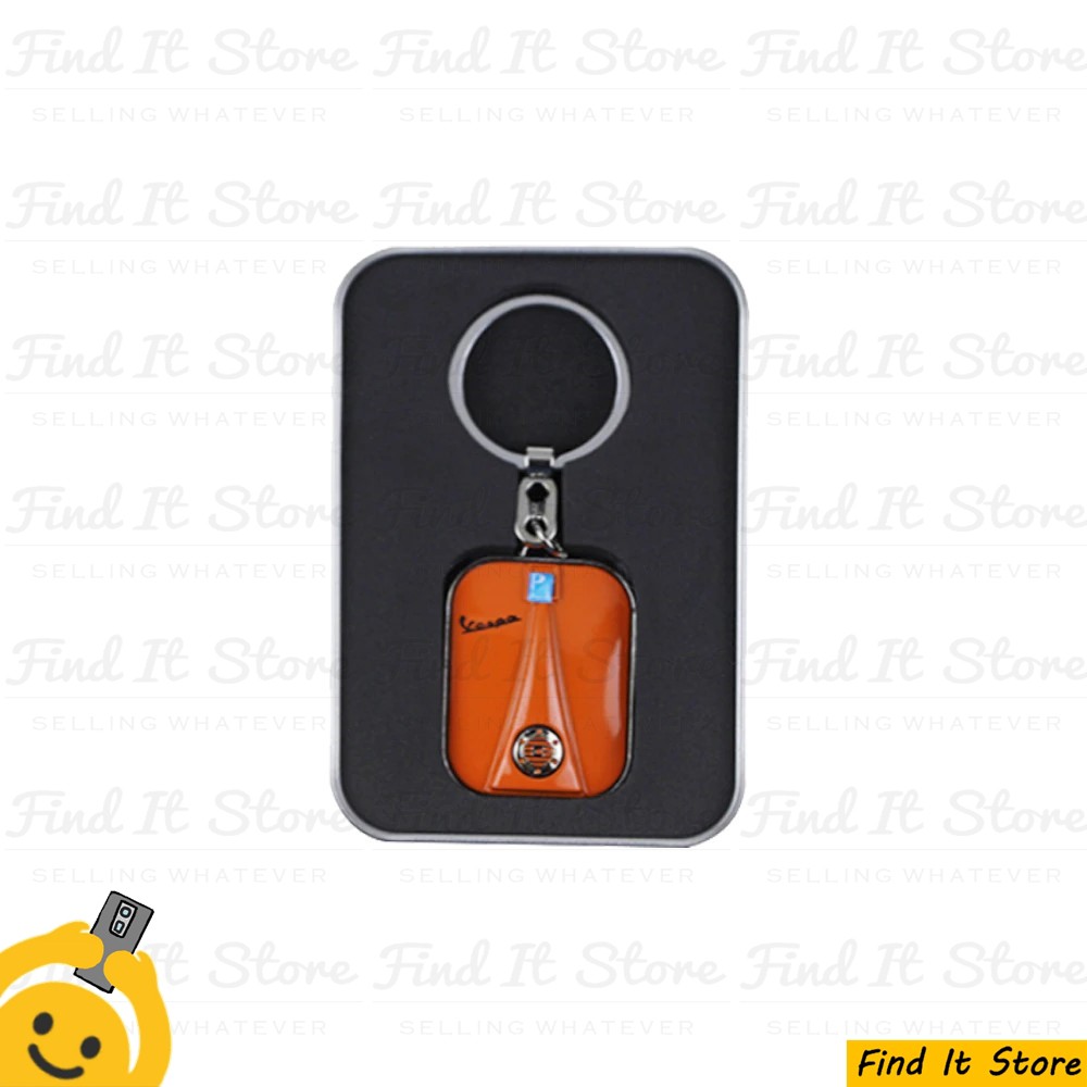 Gantungan Kunci Vespa Full Metal Keychain Keyring Piaggio Premium