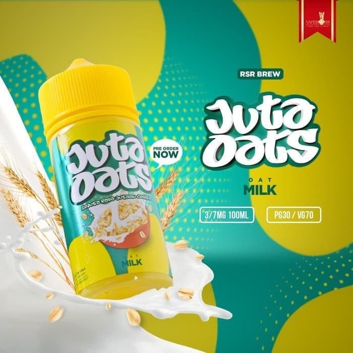 LIQUID JUTA OATS OAT MILK 3MG / 7MG LIQUID VAPE AUTHENTIC