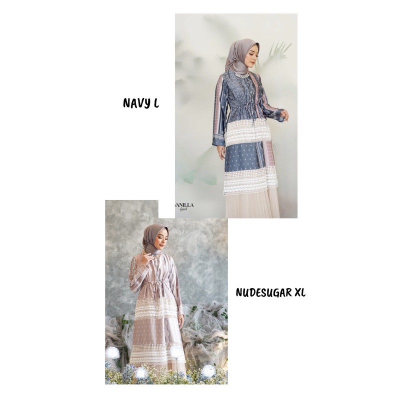 READY  EDELWEIS TUNIK by VANILLA HIJAB