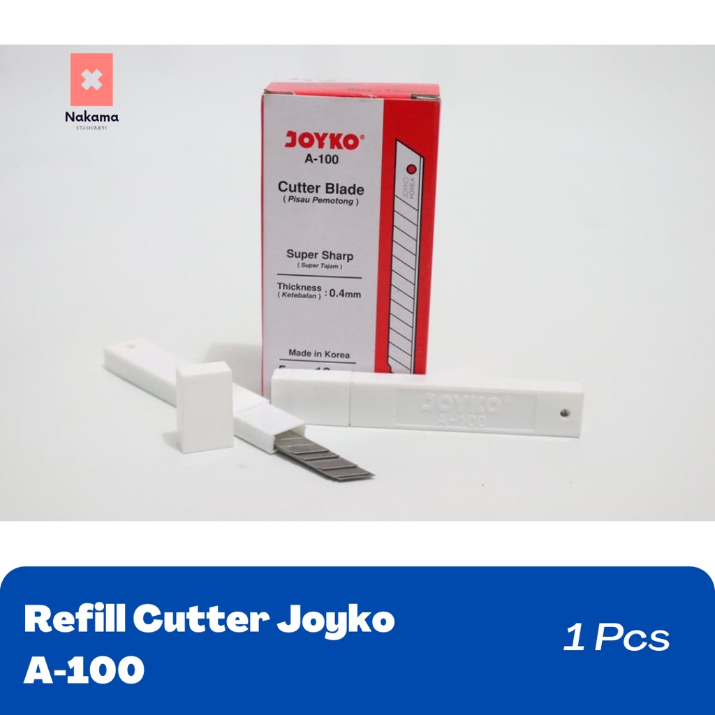 

Isi Cutter Joyko A100 Refill Kutter Kecil A100