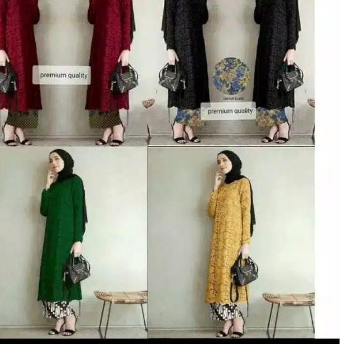 ✩ ATASAN KEBAYA BRUKAT TUNIK MODERN JUMBO LD 120 / KEBAYA BROKAT / BAJU KEBAYA BROKAT KURUNG WANITA 