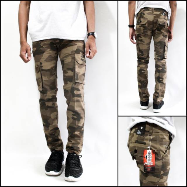 Celana Panjang army cargo Pria