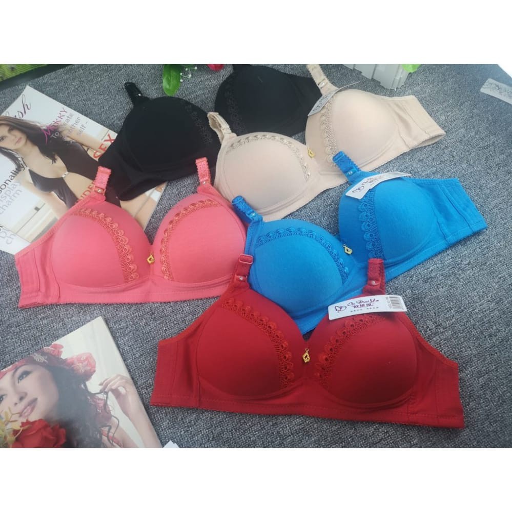 Bra / BH Wanita Import Seri 2828, Busa Tipis Tanpa Kawat