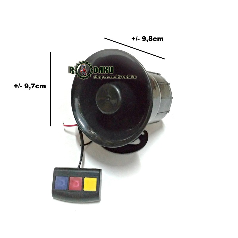 Klakson Toa Polisi / Patwal / Sirine 3 Suara MINI