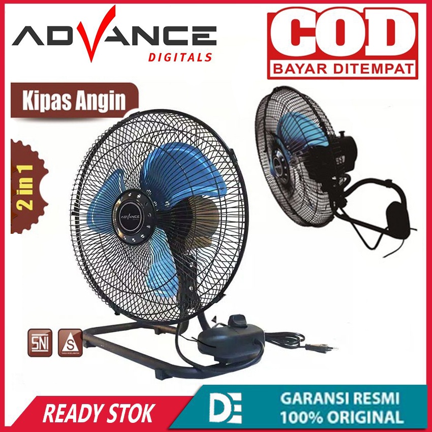 Kipas Tornado Advance TDS-12 12inc bisa dinding juga bisa meja