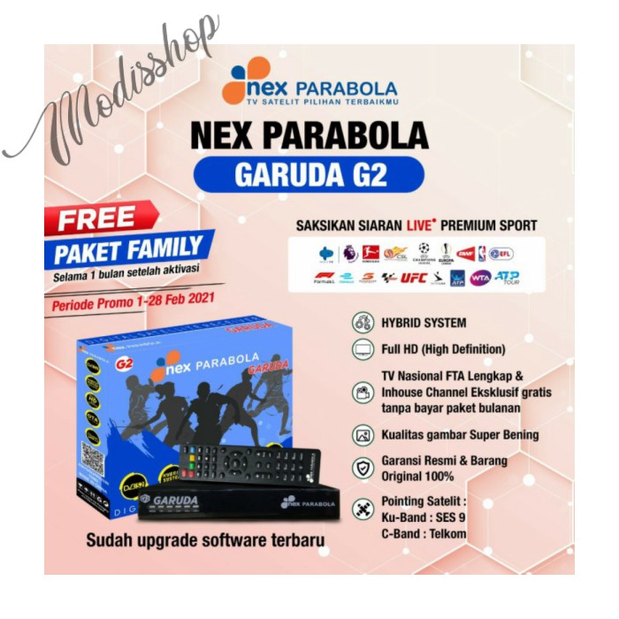 RECEIVER NEX PARABOLA BIRU