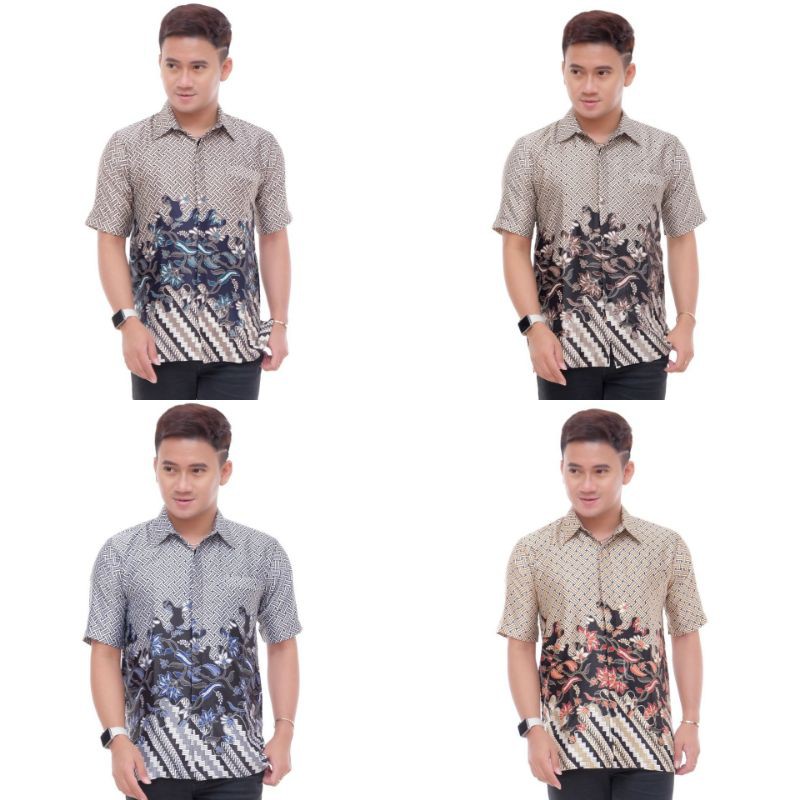 KEMEJA BATIK SEMISUTRA KEMEJA BATIK SEMI SUTERA SEMISUTERA SILKY PREMIUM FURING semisutra