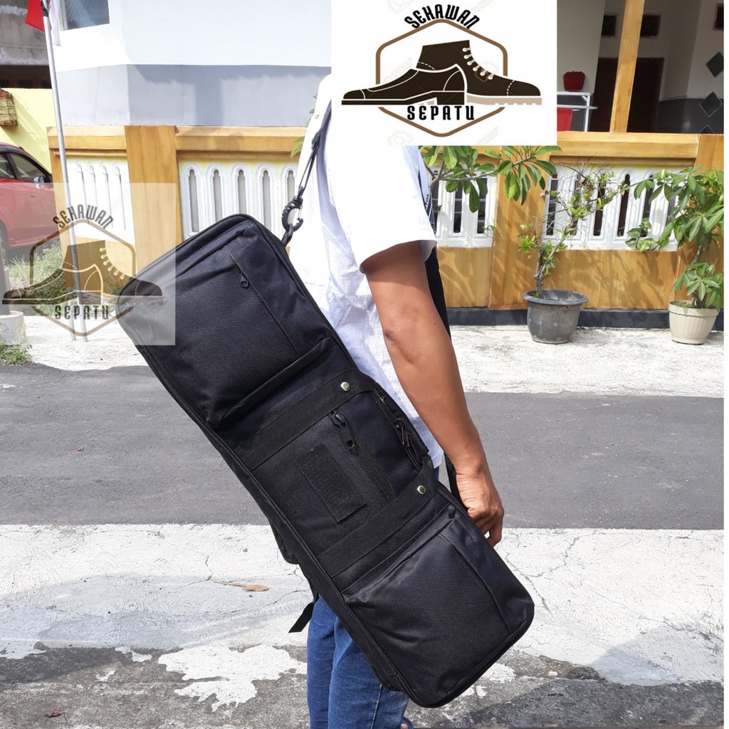 Tas Senjata Laras Panjang Gun Bag Panjang 80 cm Isi 2 Unit Tas Senapan