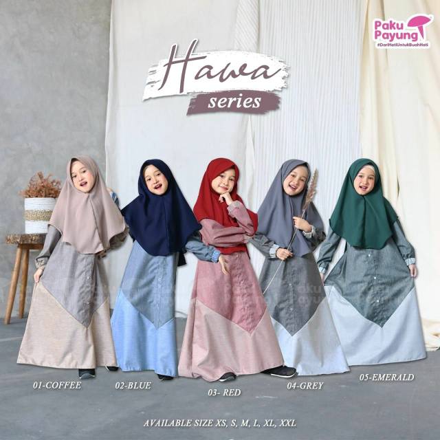 GAMIS ANAK HAWA SERIES PPC ORI BY PAKU PAYUNG