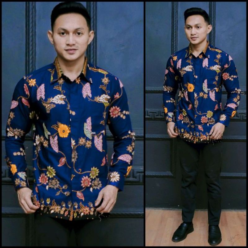 KEMEJA BATIK FASHION MODERN BAJU KERJA BAJU BATIK PRIA TERBARU