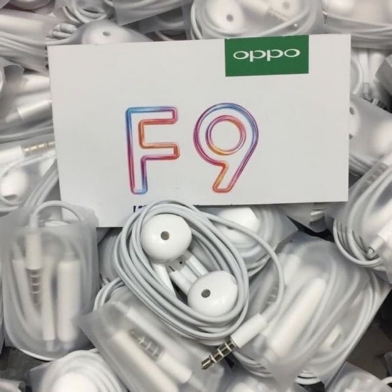 Hf headset oppo F9 original cabutan grade A RG-OFFICIAL STORE