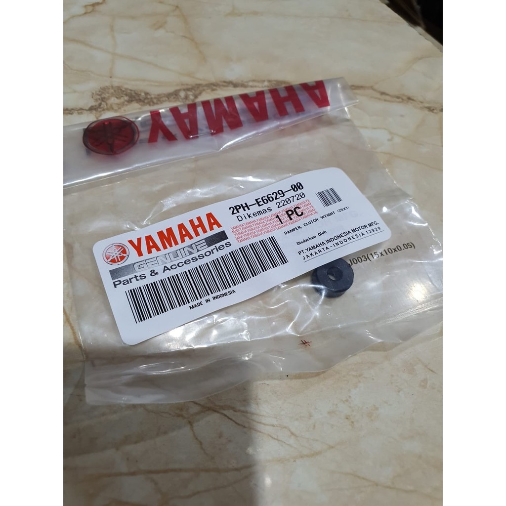 KARET DAMPER KAMPAS GANDA PER PCS 2PH MIO M3 SOUL GT 125 NMAX 2PH-E6629-00 ASLI ORI YAMAHA