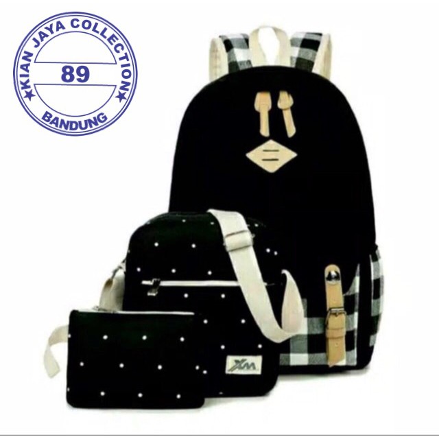 KIANJAYACOLLECTION89 - TAS RANSEL KOTAK 3 IN 1 TERMURAH