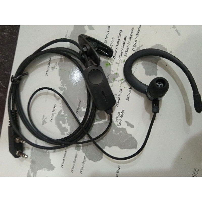 Earphone for ht walkie talkie Uv5r Uv82 UvB2 Uv6r, WLN dan sejenisnya, tipe colokan K-plug.