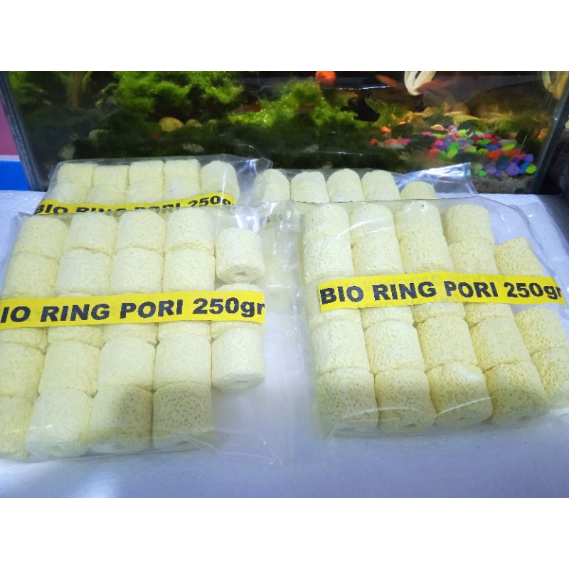 Bio Ring Berpori Premium 250gr(1pack isi 23pcs)&amp;100gr