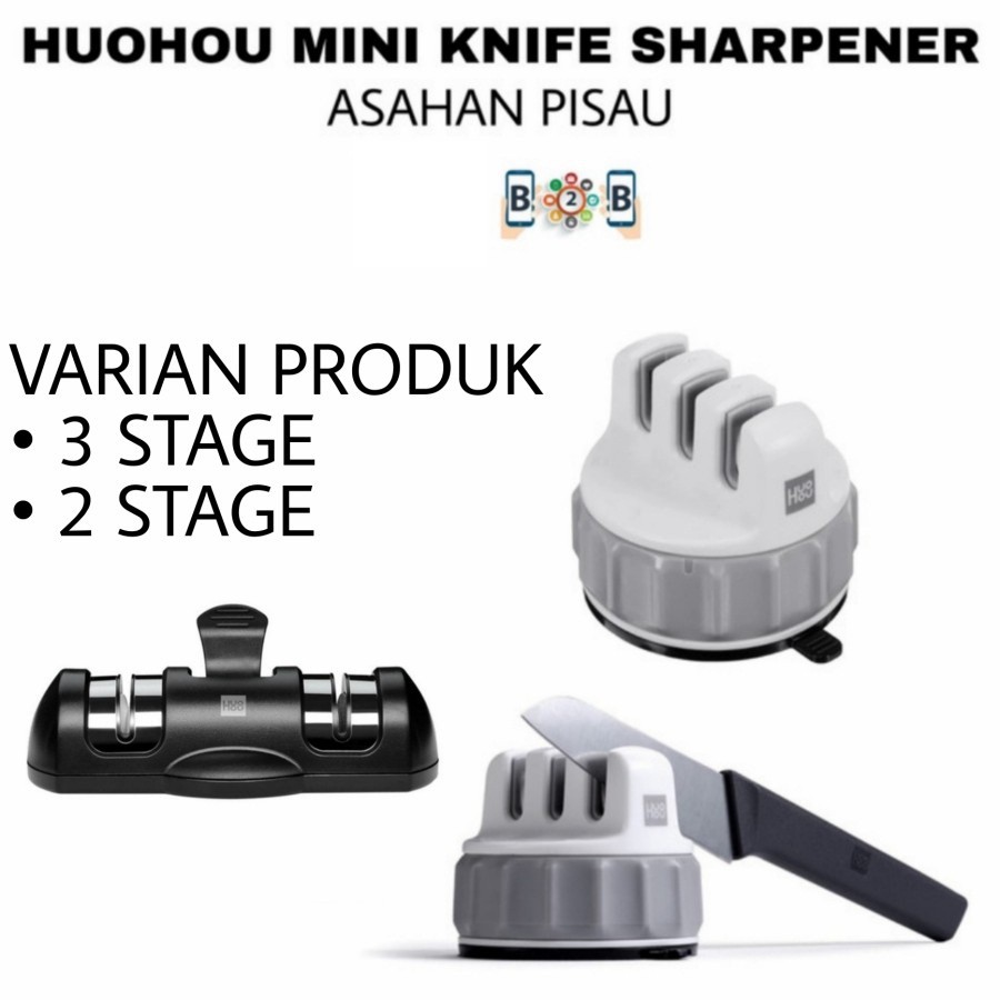 HUOHOU Knife Sharpener 3 Stage - Pengasah Pisau Asahan