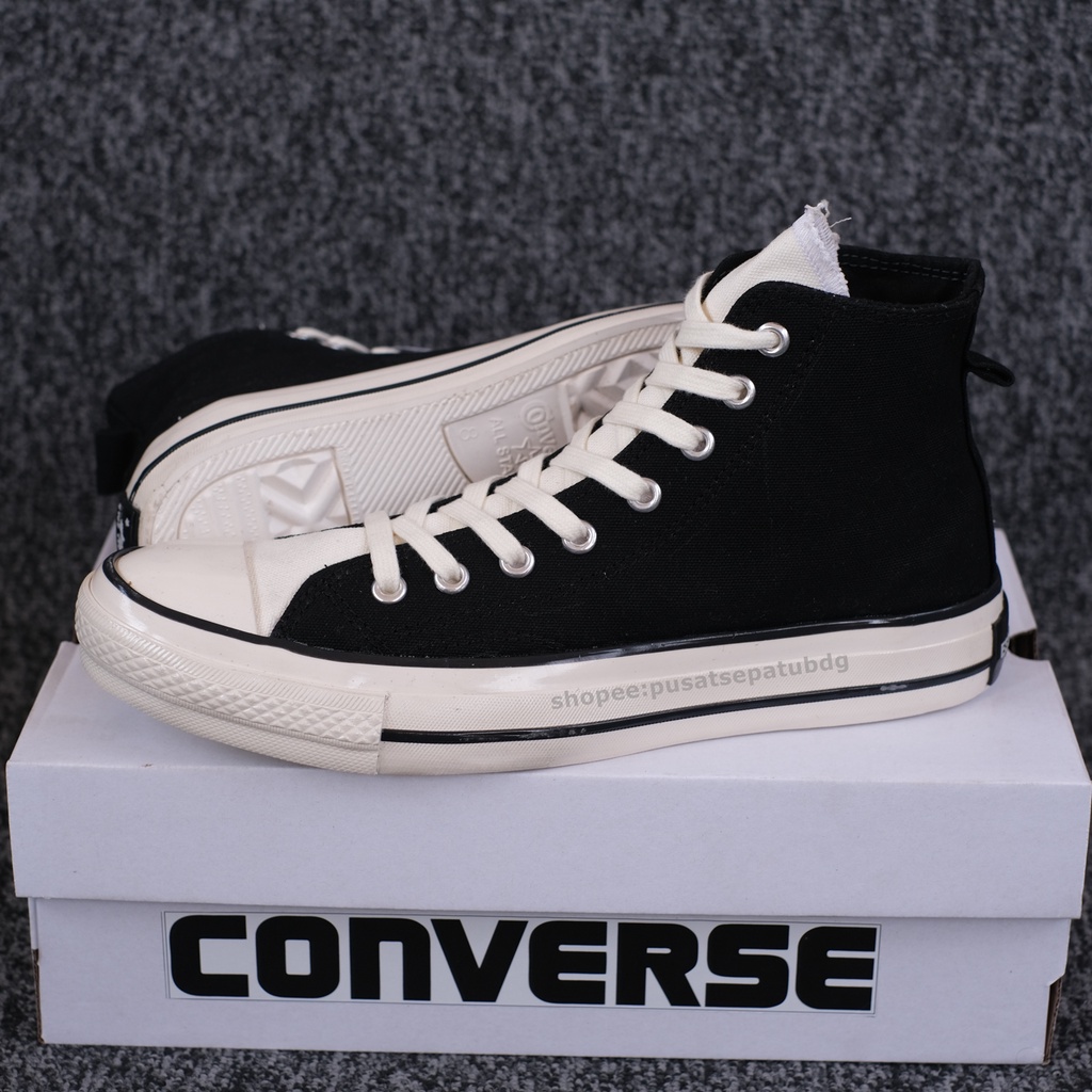 Sepatu Converse 70s High Essentials Natural Black Cream Off White