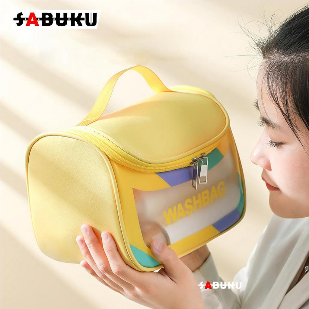 [S&amp;K] Wash Bag Bahan PVC Toilet Travel Pouch Tas Make Up Transparan Pouch Make Up Travel-SK1007