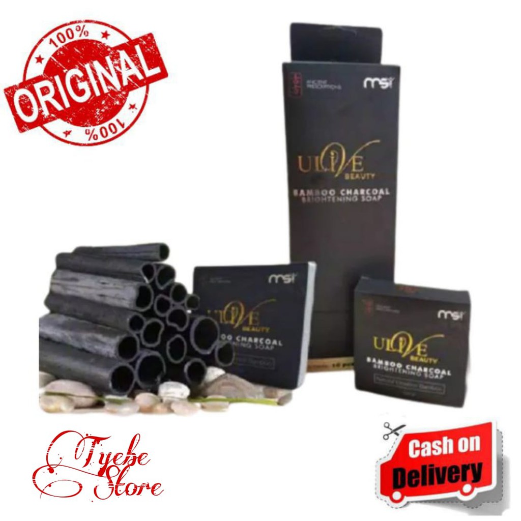 Msi Bamboo Charcoal Brightening Soap Sabun Bamboo Hitam Untuk Jerawat Flek Hitam Dan Gatal-gatal Ori