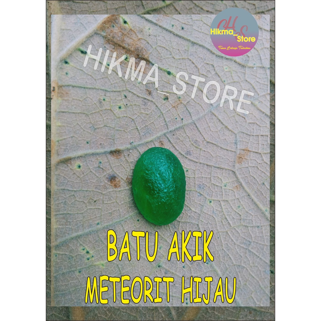 BATU AKIK METEORIT HIJAU (S)