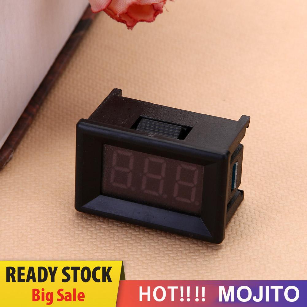 MOJITO Mini 0.36in DC 2.4V-30V 2-Wire LED Digital Display Panel Battery Voltmeter