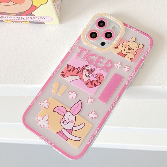 Casing IPhone 13 / 12 Pro Max / 11 / XS / XR / X / 8 / 7 / 6 / 6S Plus Motif Beruang Lucu