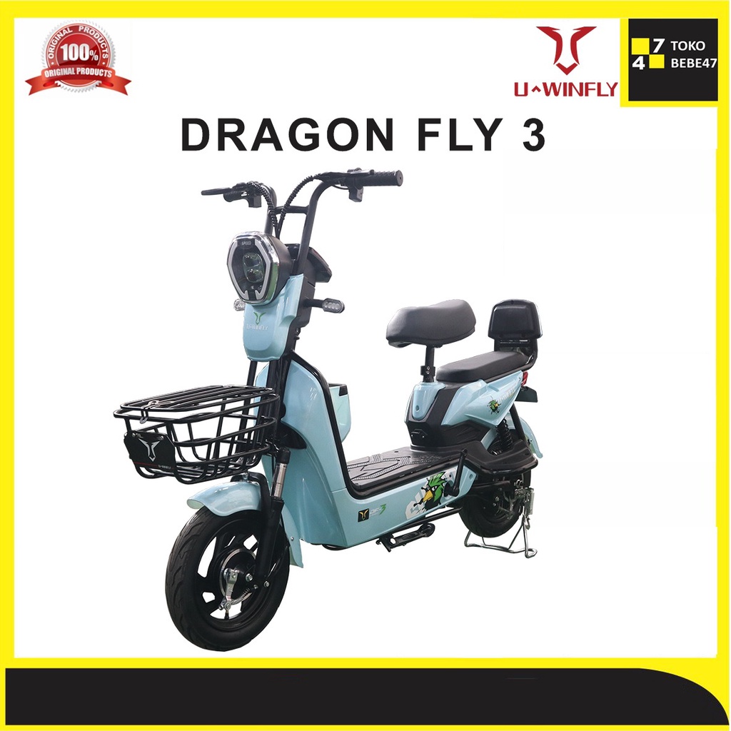 SEPEDA LISTRIK  UWINFLY DRAGONFLY 3 SEPEDA LISTRIK U WINFLY DF3 GARANSI RESMI
