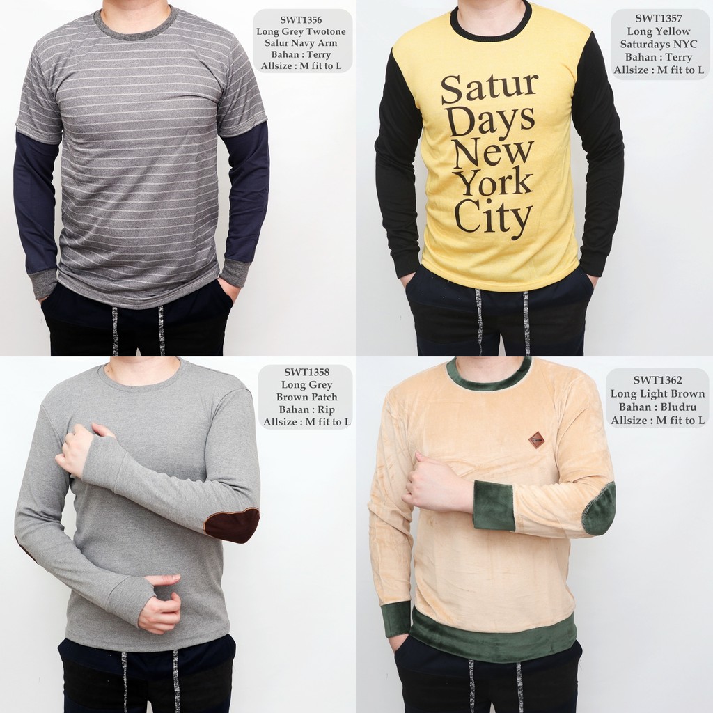 Sweater Fashion Cowok / Sweater Casual Pria / Sweater Distro Terbaru Hits G312