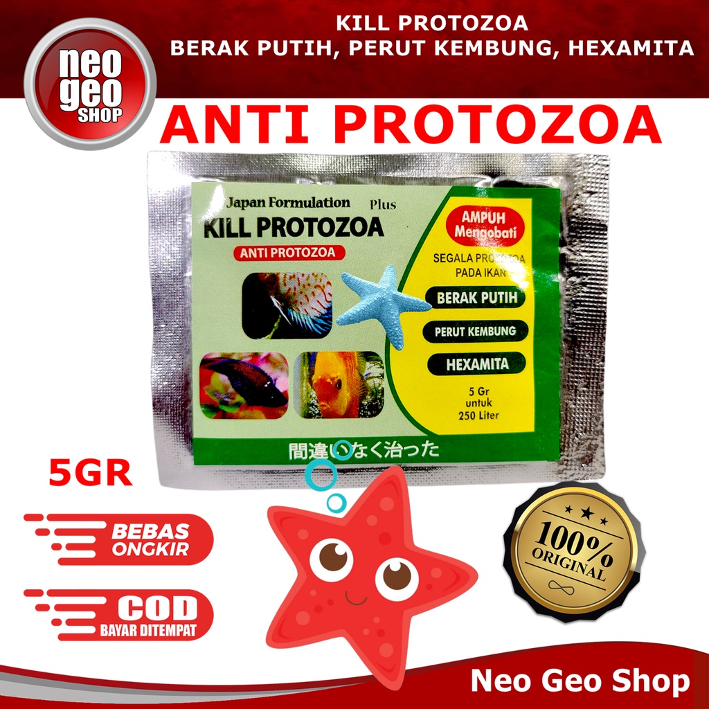 KILL PROTOZOA obat ikan hias anti perut kembung hexamita