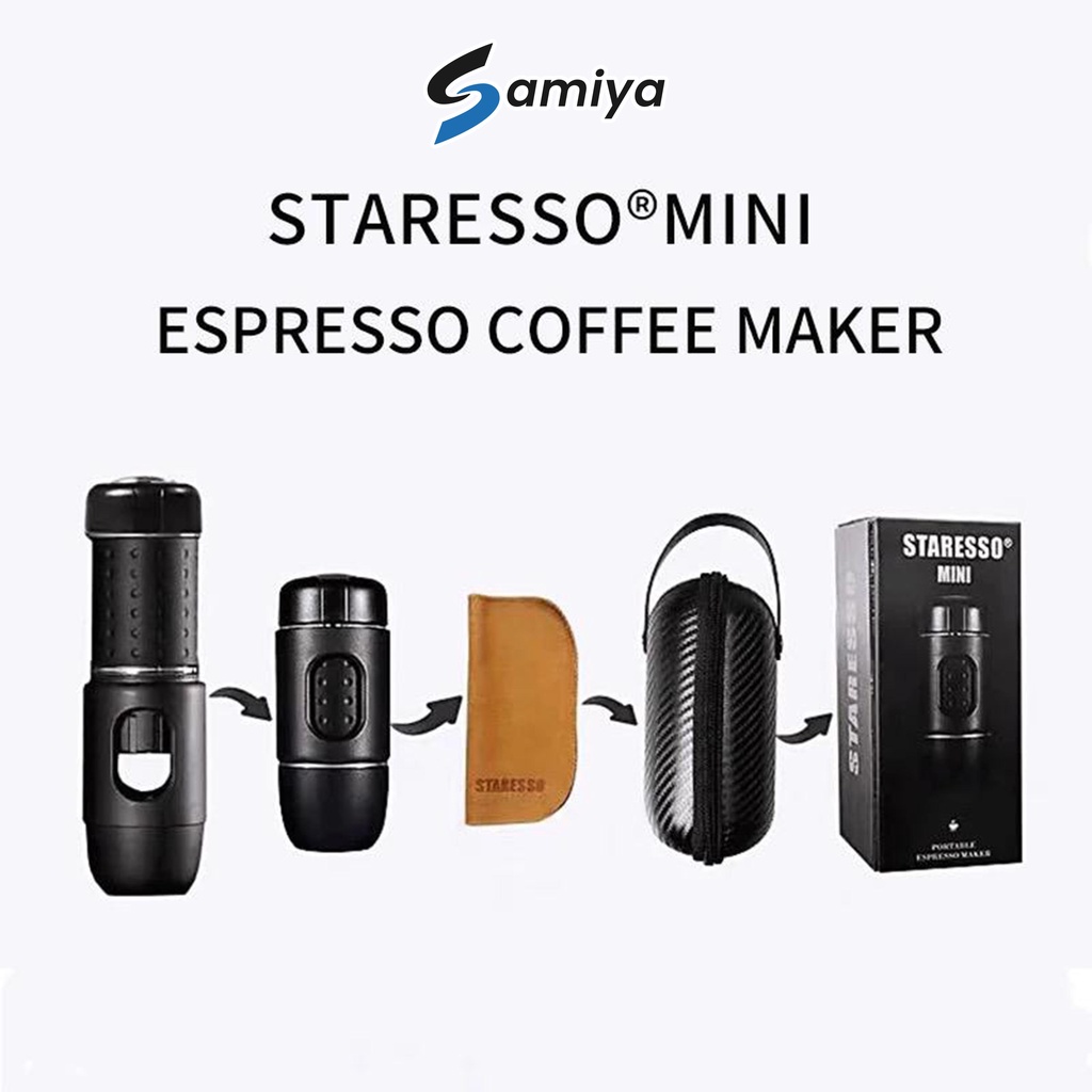 staresso mini espresso coffee maker SP 200M / portable espresso kopi maker free bag dan sendok