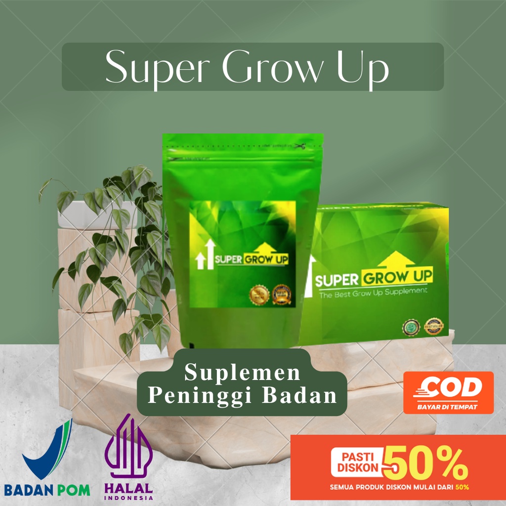 Super Grow Up Suplemen Peninggi Badan Tiens Terbaik Hypergrow Calsium Zinc 100% Lebih Ampuh Dari S-G