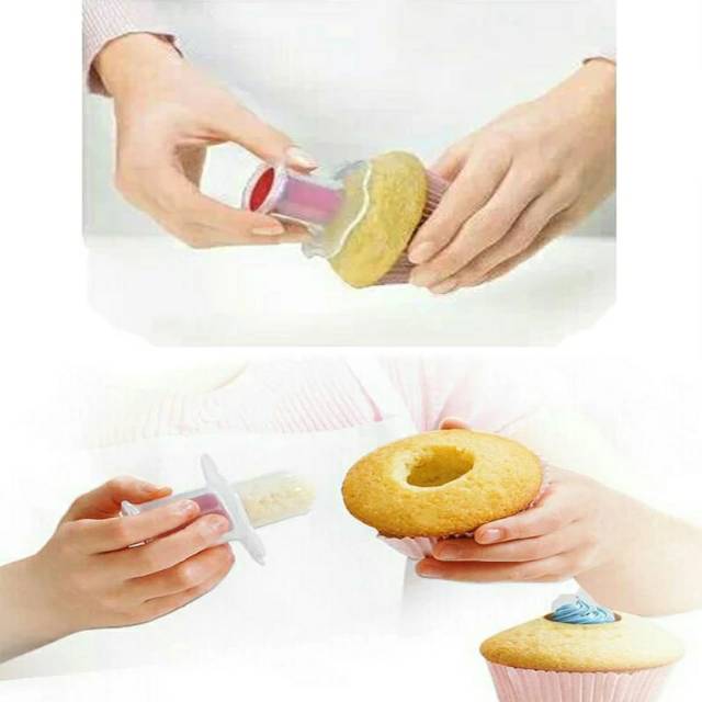 Cupcake Muffin Cake Corer Plunger Cutter Pastry Decorating Divider Model HD