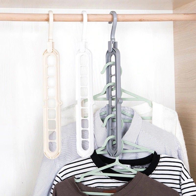 Hanger pakaian instant 9 in 1 / Gantungan baju ajaib