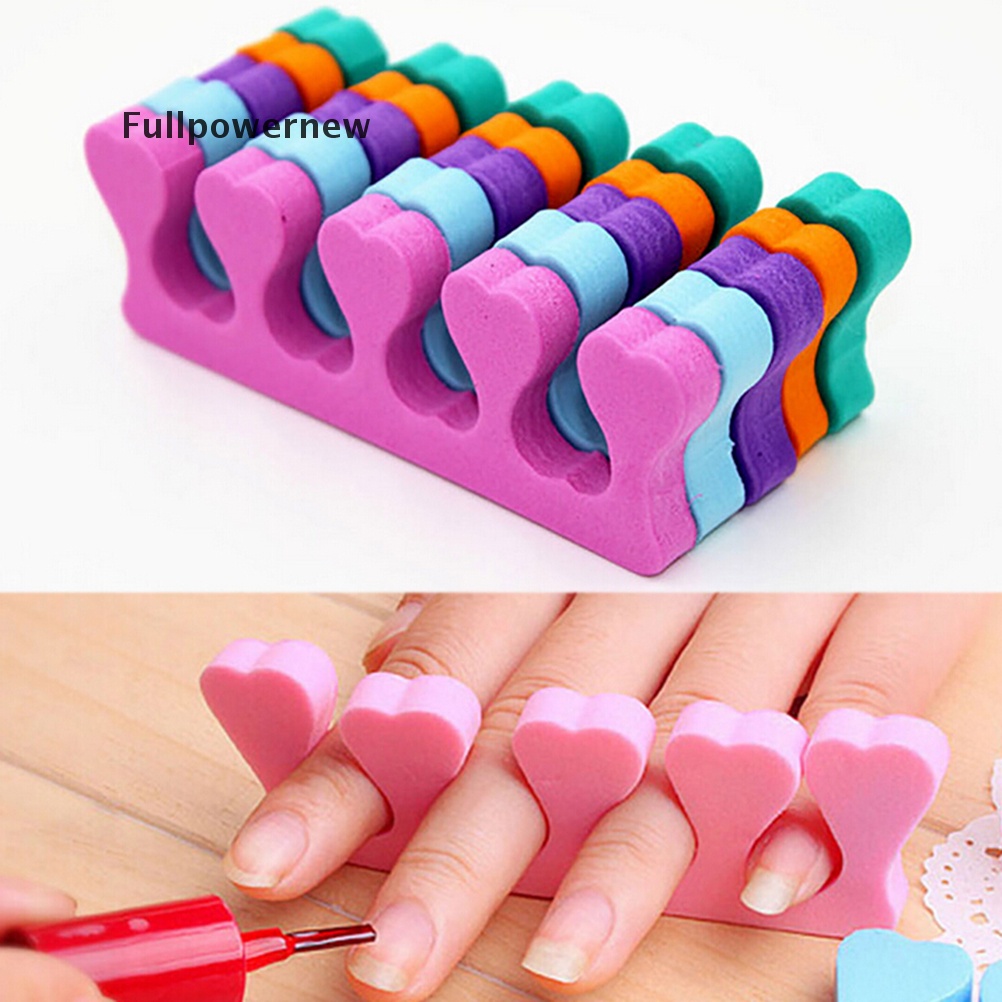 (FULL) 10pcs Spons Pemisah Jari Kaki Untuk Manicure / Pedicure