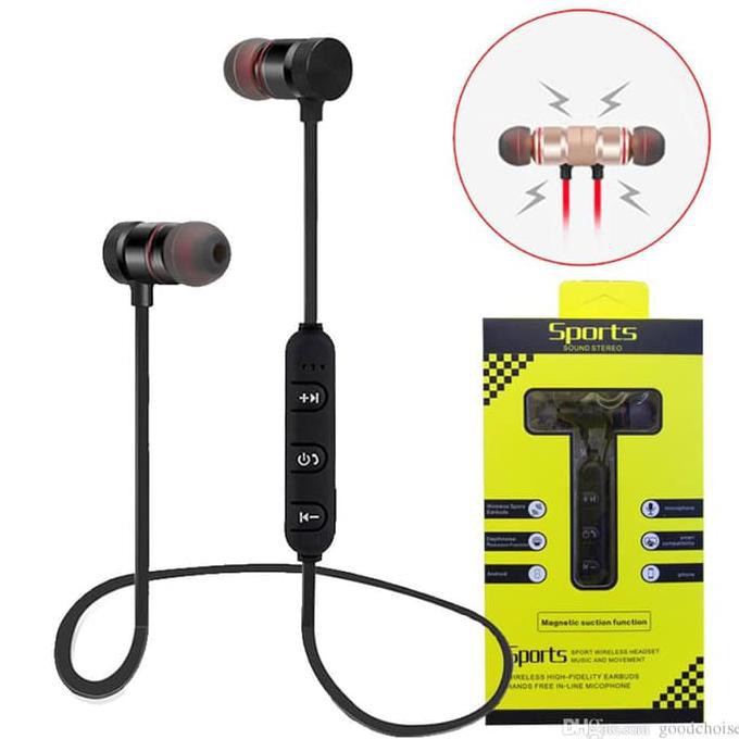 Headset Bluetooth Magnetic Sport HF Handsfree Earphone Murah HF MAGNET SPORT