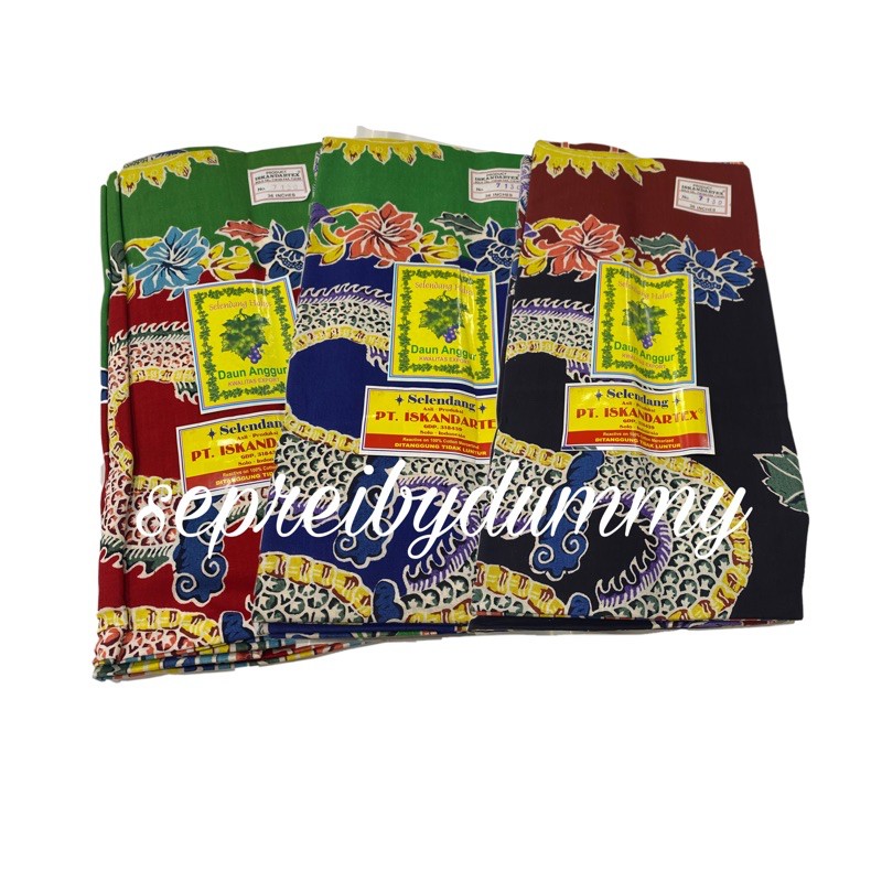 Gendongan Bayi Iskandartex Jarik cukin tradisional motif liong merk daun anggur batik pekalongan