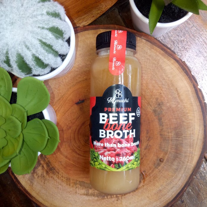 

NEW kaldu tulang sapi Atau bone broth 260cc - Clear