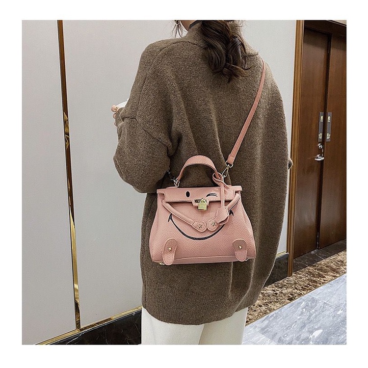 BJ15529 - BLACK/BLUE/BROWN/COFFEE/PINK/WHITE - TAS WANITA FASHION IMPORT MODIS ELEGAN TERMURAH TERLARIS TERBARU BAGSTORE JAKARTA TAS BATAM EL5529