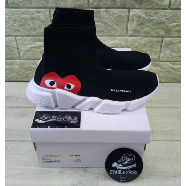 balenciaga speed trainer x cdg