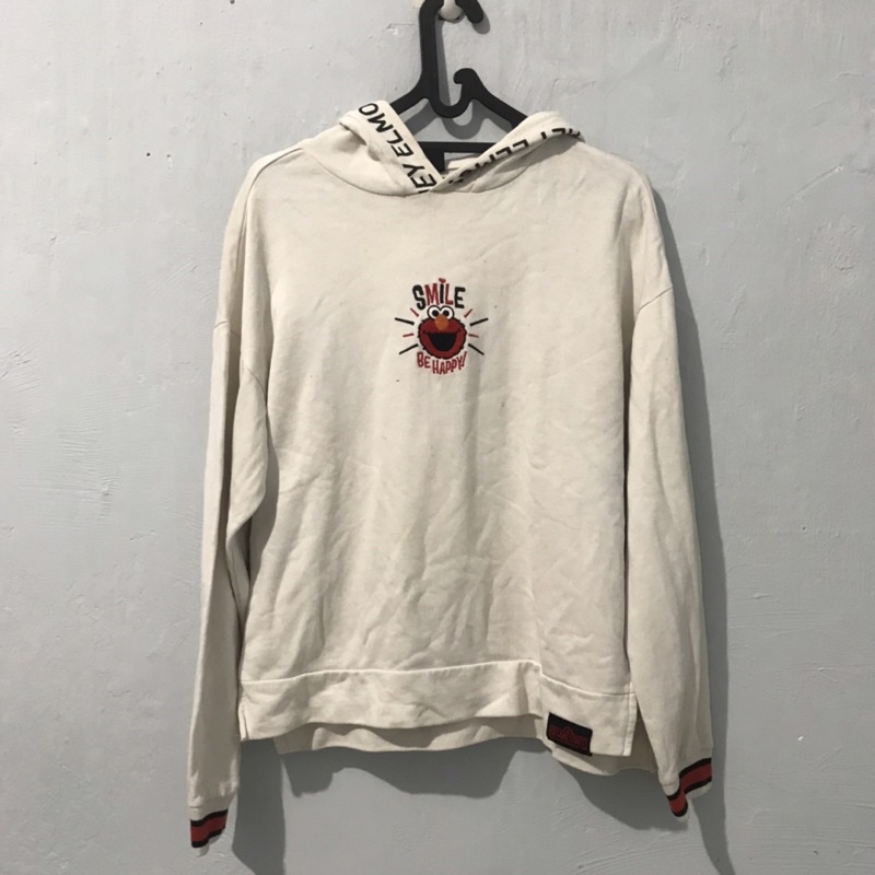 Jaket hoodie preloved sesame street elmo original