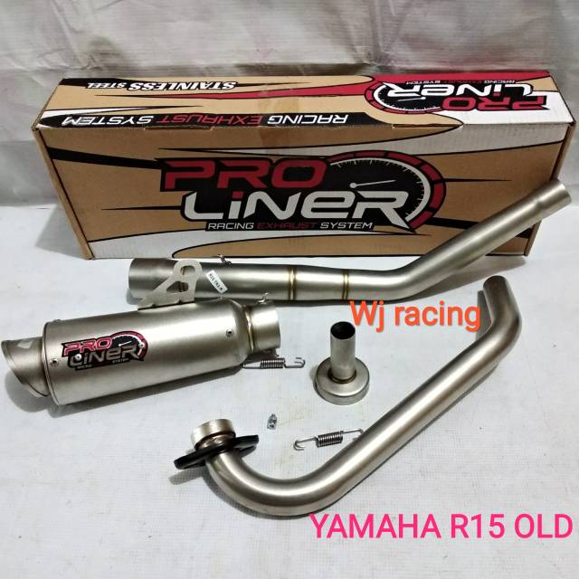 Knalpot Proliner TR1 Tabung kecil Yamaha R15 V2 - Original Full System