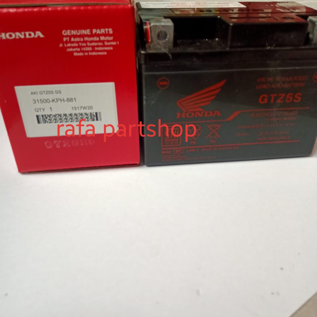 Accu Aki Battery Vario 110 Karisma Supra x 125 ORI AHM