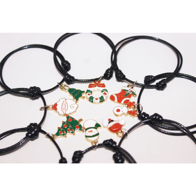 WA117 Gelang Charm Natal Christmas Bracelet Xmas Theme by Wynter Craft