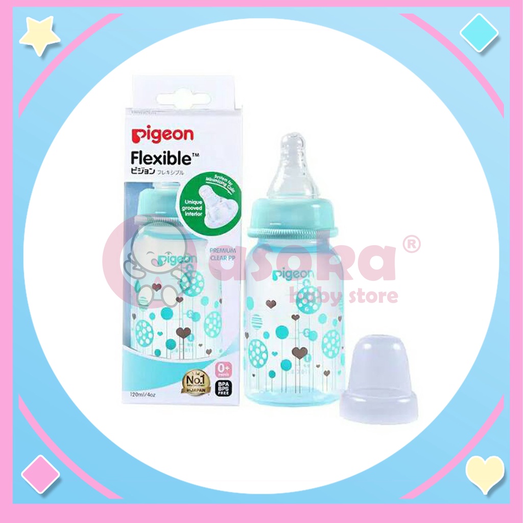 Pigeon Botol PP Clear Botol Susu 120ml ASOKA